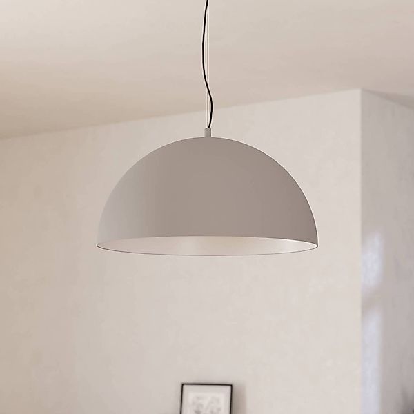 Hängeleuchte Gaetano 1, Ø 53 cm, grau/weiß, Stahl günstig online kaufen
