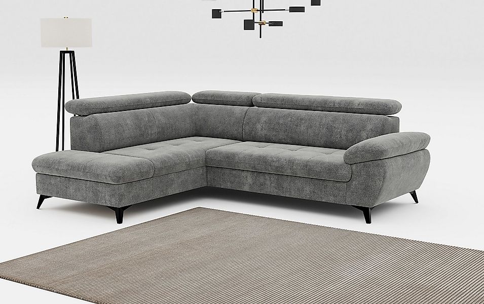 COTTA Ecksofa Hudson L-Form, mit Kopfteilverstellung, wahlweise mit Bettfun günstig online kaufen