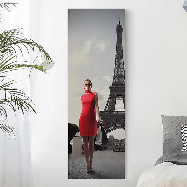Leinwandbild Paris - Hochformat Mode de la Paris günstig online kaufen