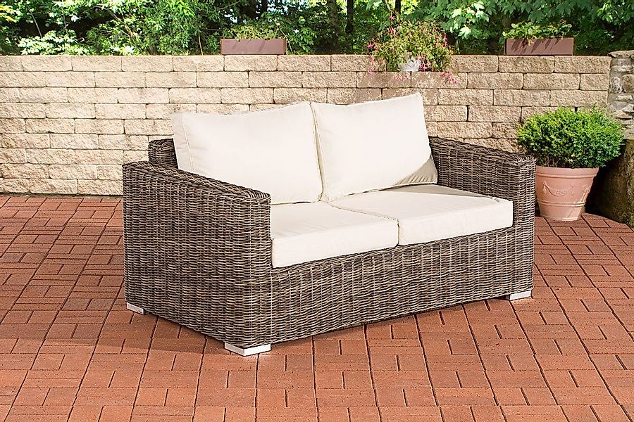 CLP Gartenlounge-Set 2er Sofa Madeira, Polyrattan, günstig online kaufen