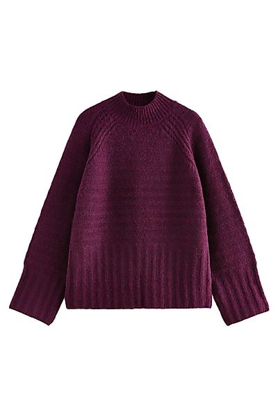 Next Stehkragenpullover Strukturierter Strickpullover mit Stehkragen günstig online kaufen