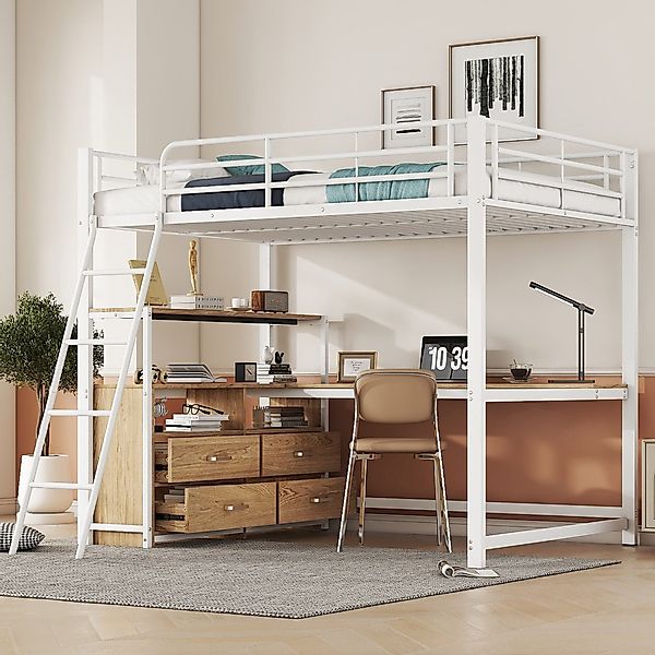 Flieks Hochbett Kinderbett Metallbett 140x200cm mit günstig online kaufen