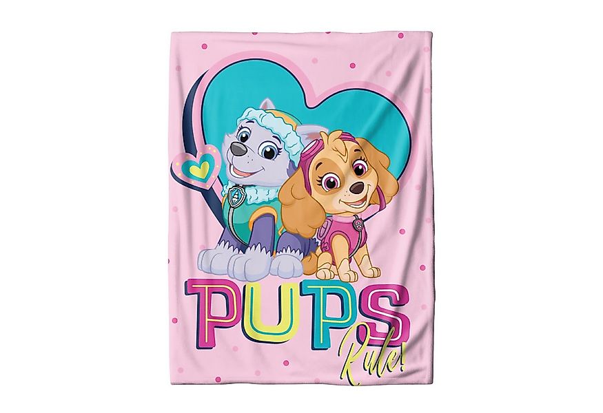 Kinderdecke Paw Patrol 130x170 cm, weich und kuschelig, passend zur Bettwäs günstig online kaufen