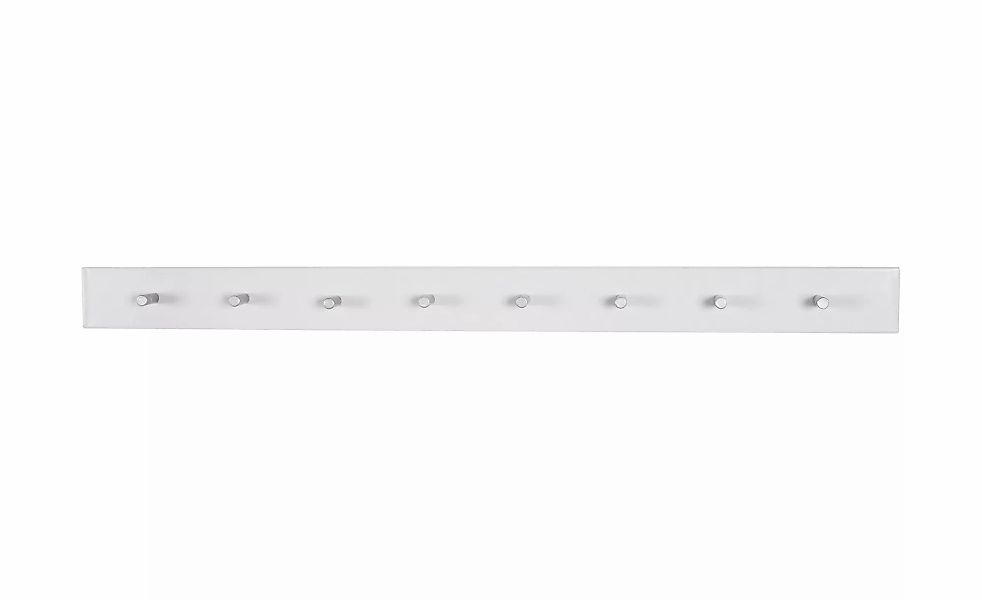 Garderobenleiste  Heimsheim ¦ weiß ¦ Metall ¦ Maße (cm): B: 80 H: 4 T: 6.0 günstig online kaufen