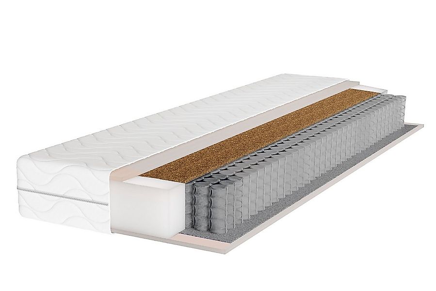 Taschenfederkernmatratze Pocket mit Kokosmatte 90cm 100cm 120cm 140cm 160cm günstig online kaufen