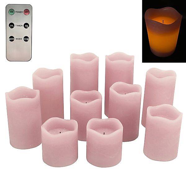 Online-Fuchs LED-Kerze 10er Set LED Stumpenkerzen günstig online kaufen