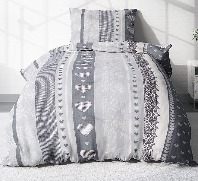 Heubergshop Bettwäsche, Seersucker, 2 teilig, 135x200cm günstig online kaufen