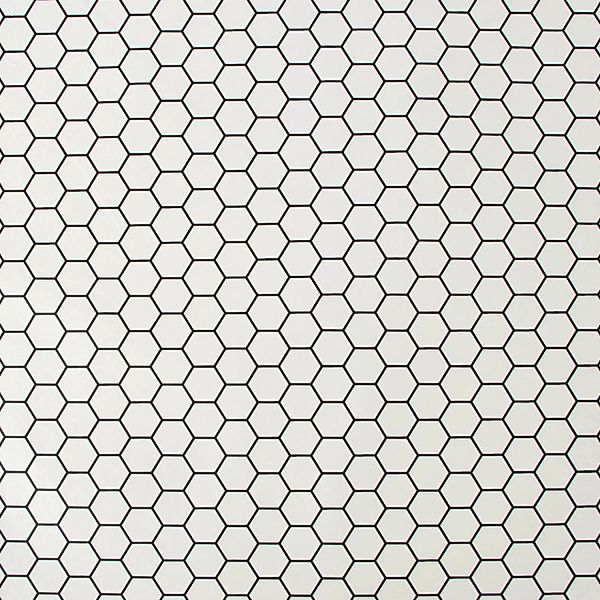 Contour Vliestapete Hexagon Lattice White 10,05 x 0,52 m günstig online kaufen