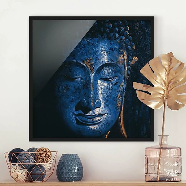 Bild mit Rahmen - Quadrat Delhi Buddha günstig online kaufen
