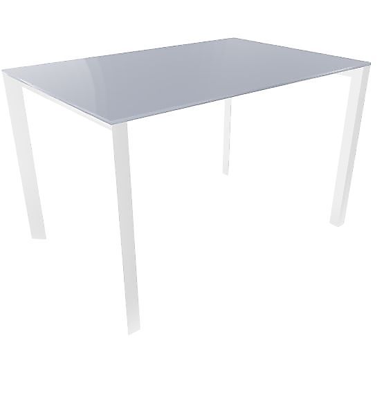 Profilo Konferenztisch 80x120 cm Compactop-Platte Perlgrau günstig online kaufen