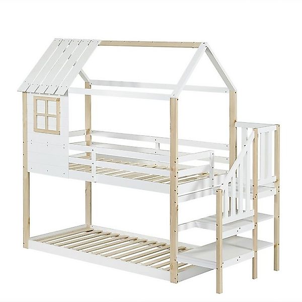 Gotagee Kinderbett Jugendbett Hausbett Holzbett Etagenbett mit Fallschutz W günstig online kaufen