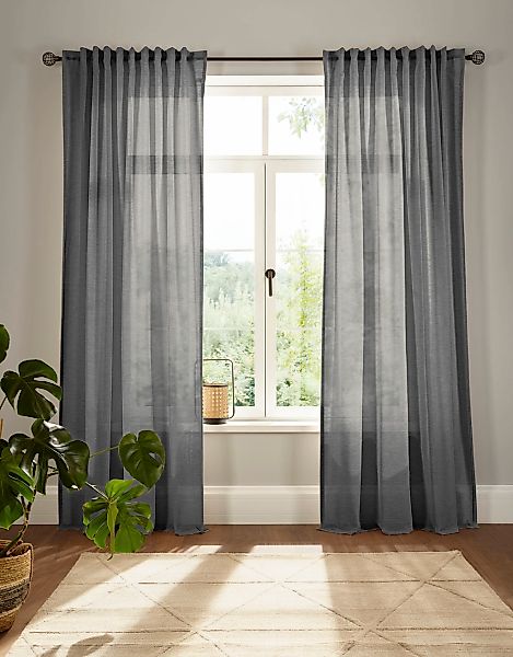 andas Vorhang "Elby 2" Multifunktionsband 1 Stk. tlg. basic, transparent, m günstig online kaufen