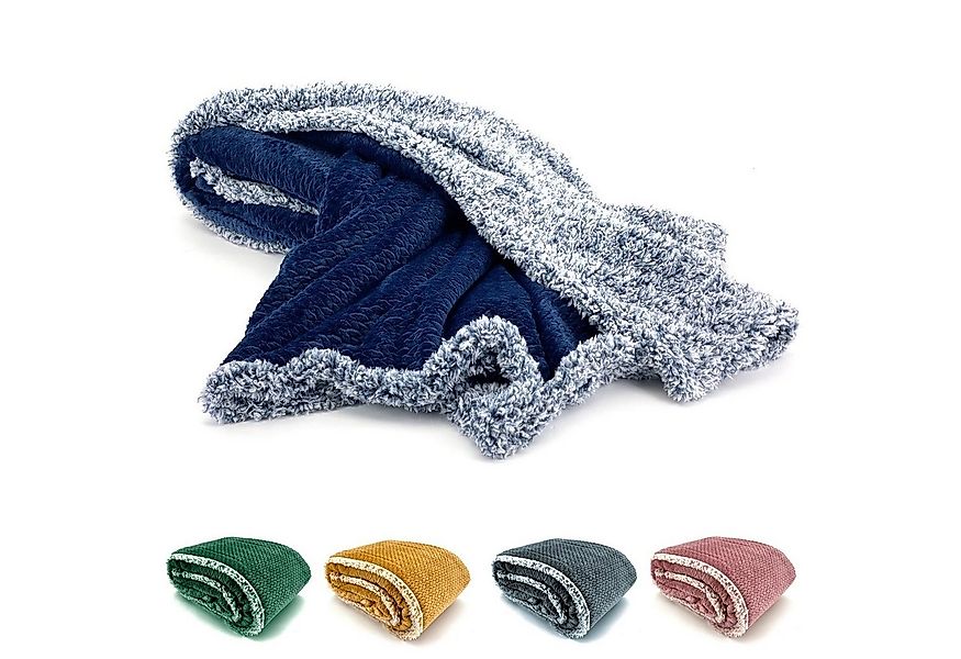 Wohndecke Flauschig warme Kuscheldecke Samt Jaquard Flanell, heimtexland, m günstig online kaufen