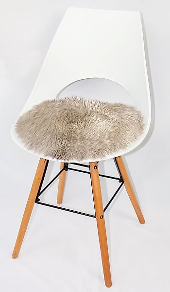 Heitmann Felle Stuhlkissen "Lamm, Sitzauflage rund" Ø 45 cm, echtes Lammfel günstig online kaufen
