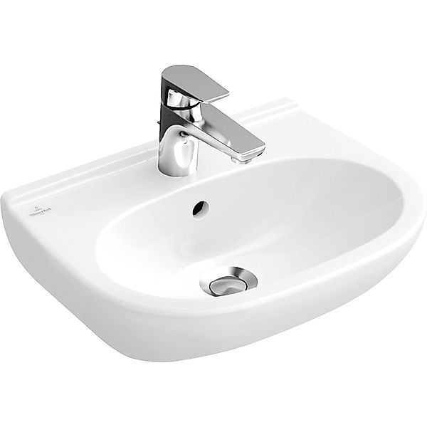Villeroy & Boch Handwaschbecken O.Novo compact 55 cm Weiß mit Hahnloch mit günstig online kaufen