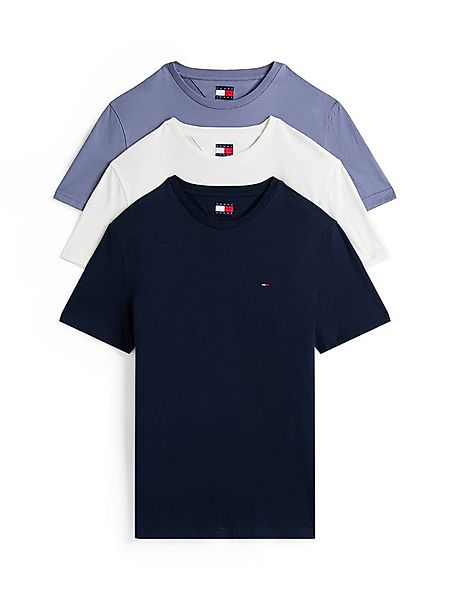 Tommy Jeans T-Shirt TJM XSLIM 3 PACK TEE Mit Rundhalsausschnitt günstig online kaufen