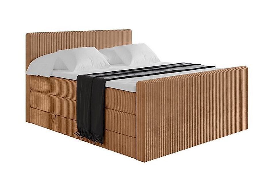 ALTDECOR Boxspringbett TOLO-Z KING (Multipocket-Matratze H4, H3 Matratze Bo günstig online kaufen