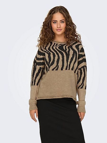 ONLY Rundhalspullover ONLJADE ZEBRA LS O-NECK CC KNT günstig online kaufen