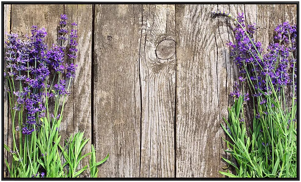 Papermoon Infrarotheizung »Blumen an Holzwand«, sehr angenehme Strahlungswä günstig online kaufen