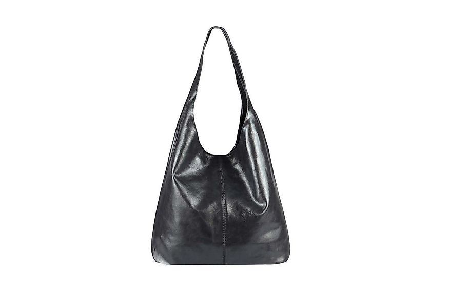 ITALYSHOP24 Shopper Made in Italy Damen Leder Tasche Schultertasche Metalli günstig online kaufen