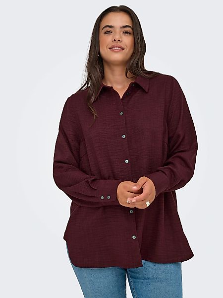 ONLY CARMAKOMA Hemdbluse "CARBAY LS SHIRT WVN BF" günstig online kaufen