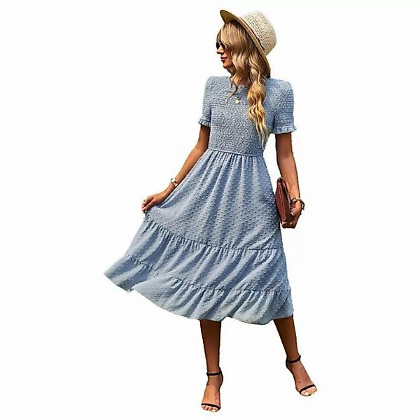 ZWY Dirndl Modisches Damen-Amazon-Swing-Kleid, eleganter, schmaler Rock (1- günstig online kaufen