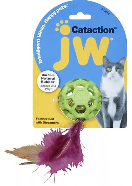 Katzenspielzeug Cataction 5 Cm Gummi/feder Grün günstig online kaufen