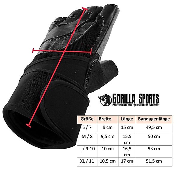 GORILLA SPORTS Multisporthandschuhe Fitness Handschuhe - günstig online kaufen