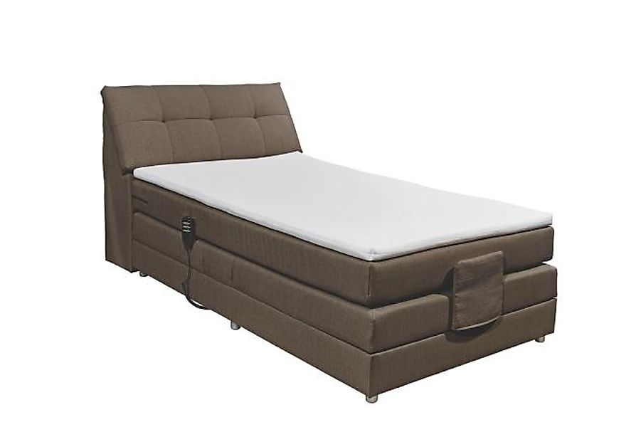 ED EXCITING DESIGN Boxspringbett "Carpino", inkl. Motor, Stauraum im Kopfte günstig online kaufen