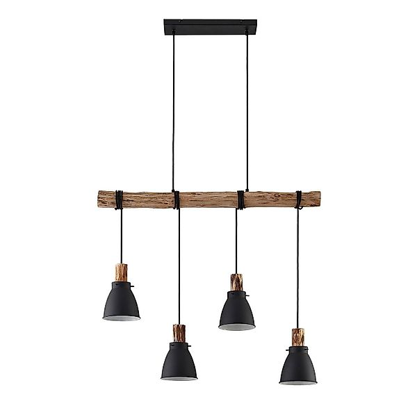 Lindby Pendelleuchte Trebale 9626271 Skandinavisch in Schwarz aus Metall 4- günstig online kaufen