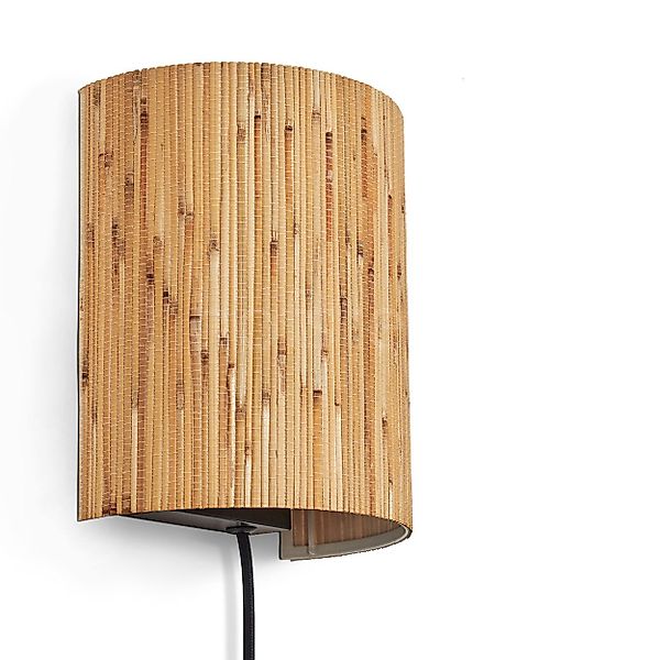 hofstein Wandleuchte Wandlampe aus Metall/Seegras in günstig online kaufen