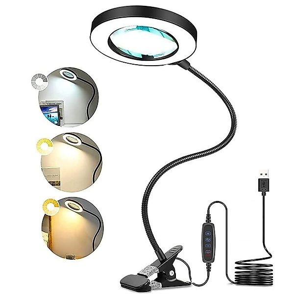JOYOLEDER LED Leselampe Klemmlampe Bett, Dimmbar günstig online kaufen