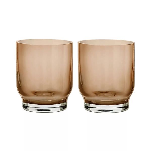 Blomus - Lungo Trinkglas 2er Set - kaffee/H 10cm x Ø 8cm/0,25 L günstig online kaufen