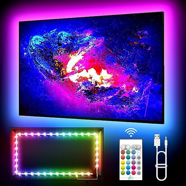 Rosnek LED Stripe 2/5M, RGB, APP/Fernbedienung, günstig online kaufen