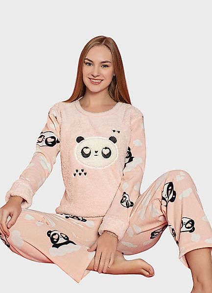 fashionshowcase Pyjama Damen Schlafanzug Set aus günstig online kaufen