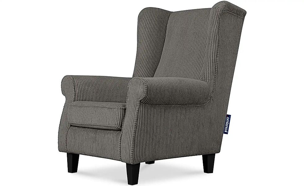 KONSIMO Ohrensessel  Miles ¦ grau ¦ Maße (cm): B: 82 H: 105 Polstermöbel > günstig online kaufen