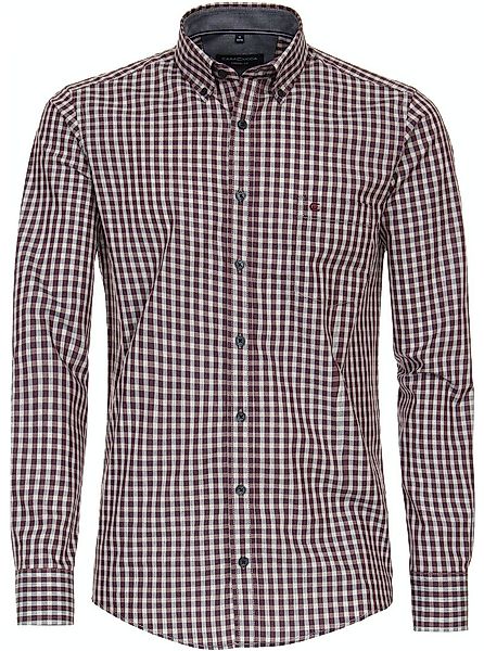 Casa Moda Freizeithemd Kariert Lila - Größe L günstig online kaufen