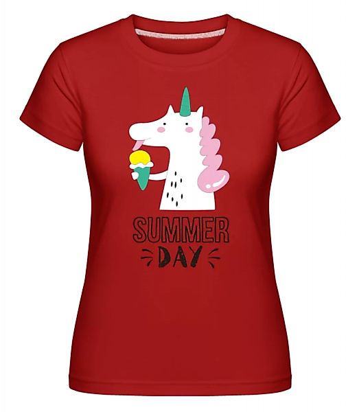 Summer Day Unicorn · Shirtinator Frauen T-Shirt günstig online kaufen