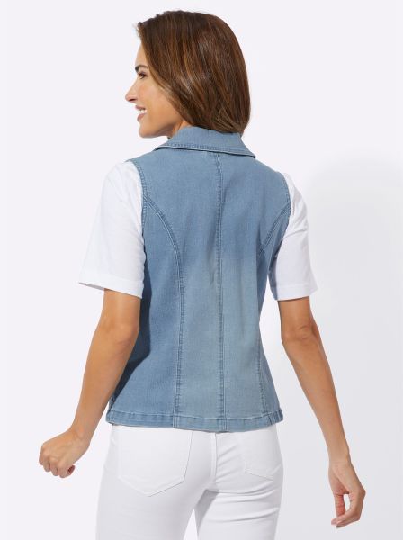 Sieh an! Jerseyweste Jeansweste günstig online kaufen