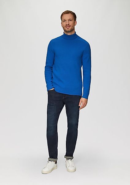 s.Oliver Longpullover Strickpullover Strukturierter Rollkragenpullover mit günstig online kaufen