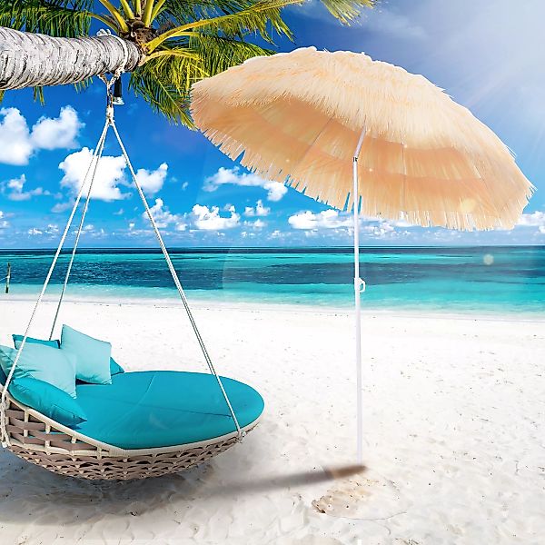 Outsunny Sonnenschirm Hawaiischirm Strandschirm Partyschirm Gartenschirm in günstig online kaufen