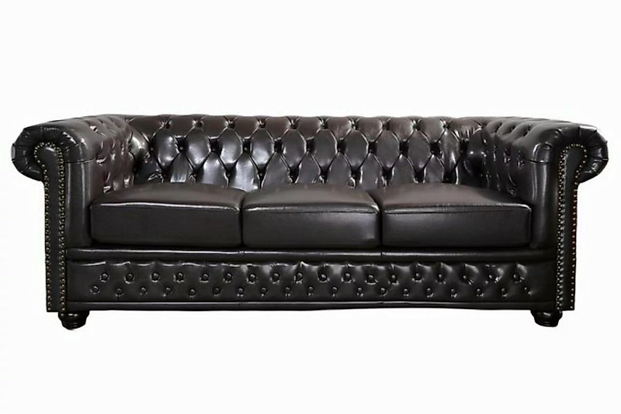 Xlmoebel Sofa Chesterfield Stil Luxus Polstermöbel Sofa Sitzgruppe aus Lede günstig online kaufen