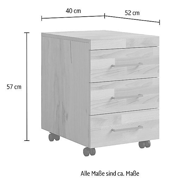 Home affaire Rollcontainer Logo, viel Stauraum, günstig online kaufen