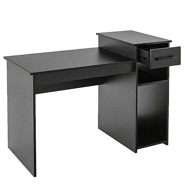 Costway Schreibtisch Computertisch Holz 104 x 50 x 82 cm Schwarz günstig online kaufen