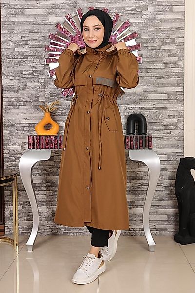 MODAMİHRAM Windbreaker Schwarzer Kapuzenmantel 15900 günstig online kaufen