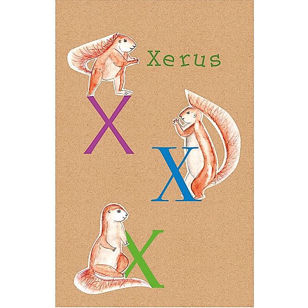 Komar Bild "ABC Animal X" Buchstaben 1 Stk. tlg. Wandbild zur Dekoration - günstig online kaufen