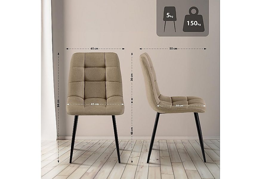 CLP Esszimmerstuhl Tilde (2er Set, 2 St), mit Rückenlehne, bis 150 kg günstig online kaufen