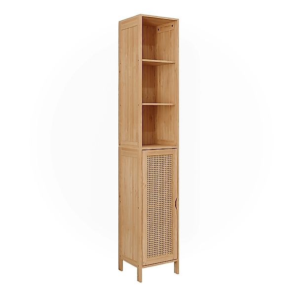 Vicco Badschrank Liora Bambus 30 x 170 cm günstig online kaufen