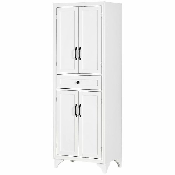 HOMCOM Hochschrank Küchenmöbel 4 Türen 2 Schränke und 1 zentrale Schublade günstig online kaufen