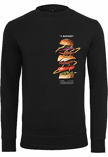 MisterTee Rundhalspullover "MisterTee Herren A Burger Crewneck", (1 tlg.) günstig online kaufen